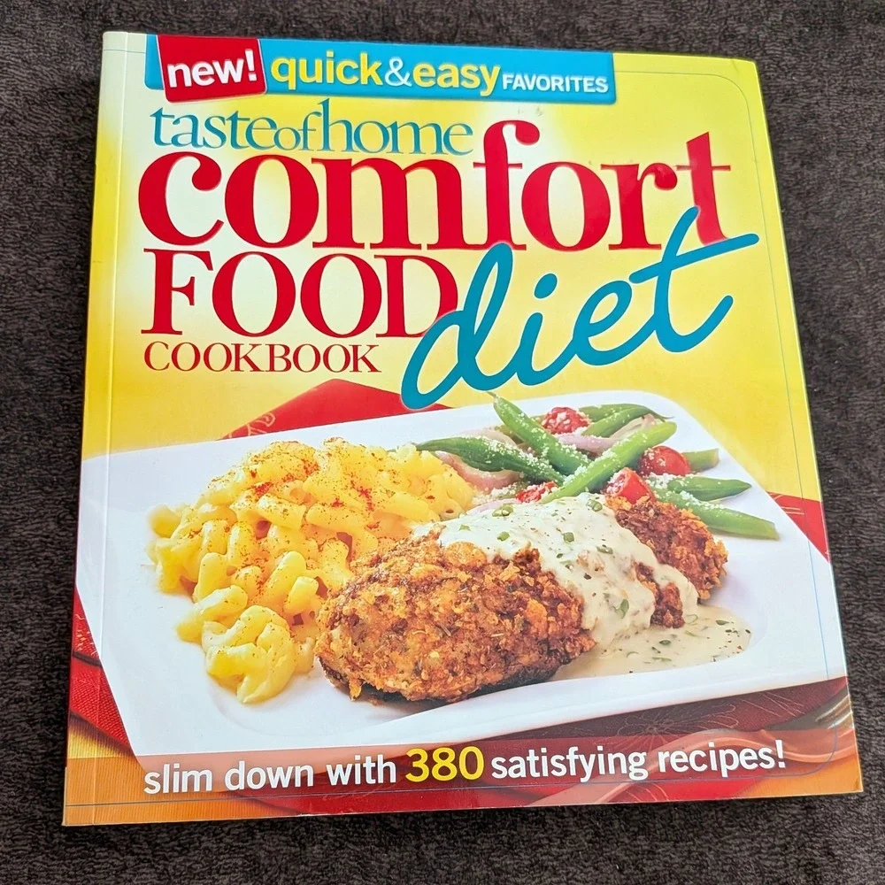 Taste of Home Comfort Food Diet & Light Cooking Cookbook Set Hardcover 2 Books